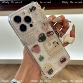 p40pro可爱mate70少女50e ins滴胶闹钟小黑猫适用华为putr70 p60pro手机壳p50新款 60pro保护套mate40软防摔壳