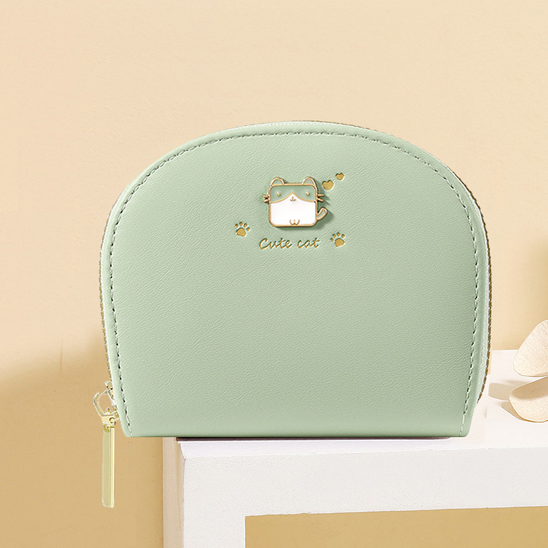 韩版小卡包女款迷你小巧便携硬币包可爱轻薄款卡夹拉链零钱包一体