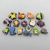 扣装 25新款 花鞋 配饰高级感卡通趣味口袋妖怪小精灵儿童鞋 饰 洞洞鞋