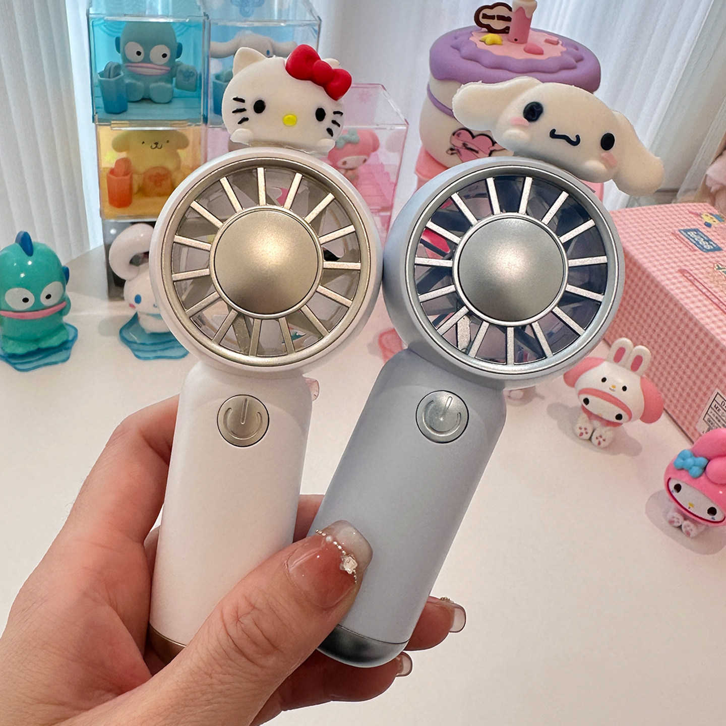 迷你可爱小风扇户外随身旅游USB可充电手持手拿电风扇儿童萌礼物