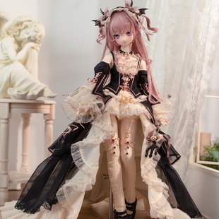 【幻之风原创设计】缚心蜜契~bjd 娃衣普四大四三分纱撑套装尾款