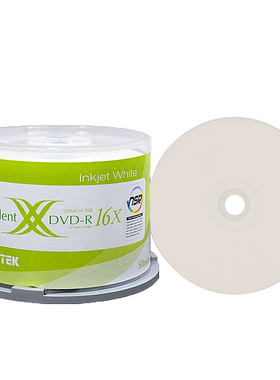 包邮铼德速干XX系列16X dvd-r可打印DVD50片桶装dvd4.7G空白刻录盘