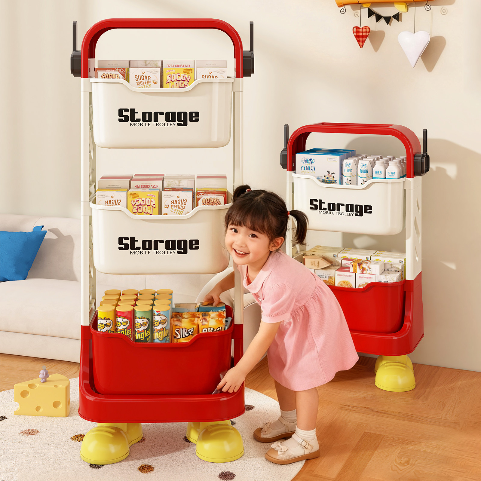 【顺丰包邮】小推车零食置物架