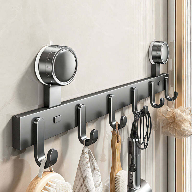 卫生间吸盘挂钩浴室毛巾架免打孔壁挂强力承重入户门一排厨房挂钩,收纳整理,挂钩/粘钩,淘宝优惠券,粉丝福利购,淘宝优惠卷