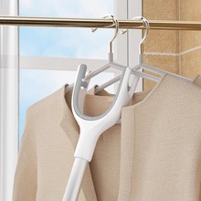 晾衣杆叉丫撑衣杆家用可伸缩晒衣服的衣架杆子宿舍不锈钢凉取衣叉