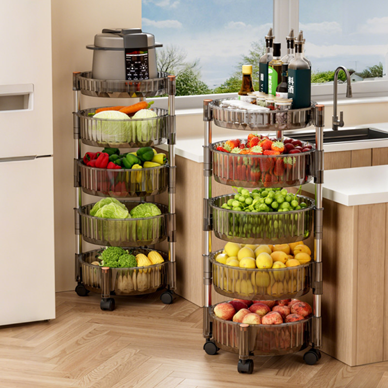 厨房菜篮子置物架多层落地家用新款放水果蔬菜架子多功能收纳推车,厨房/烹饪用具,厨房置物架/置物柜/角架,淘宝优惠券,粉丝福利购,淘宝优惠卷
