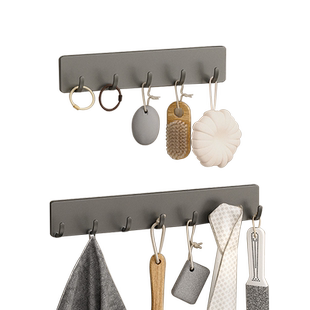 门后挂钩钥匙挂架贴墙上壁挂衣服钩子无痕强力粘胶免打孔厨房浴室