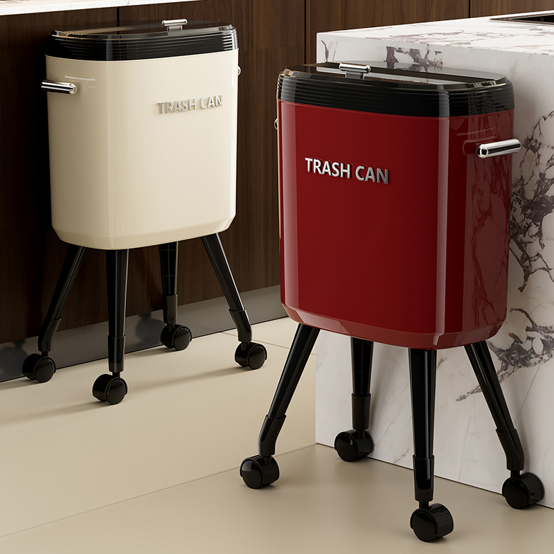 2025新款高脚免弯腰垃圾桶