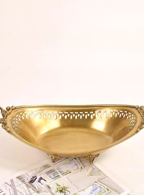 黄铜冰桶欧美式客厅茶几餐桌果盘