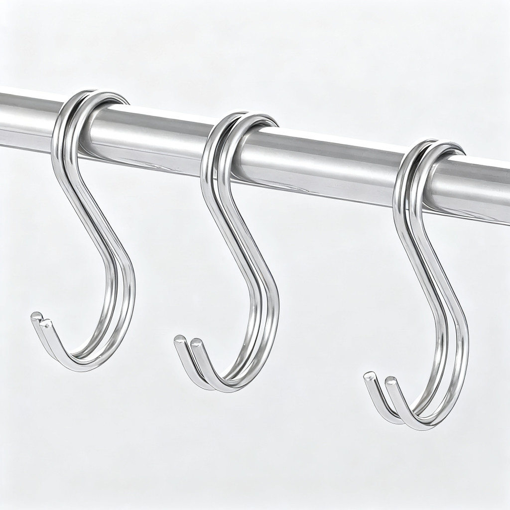 无磁不锈钢S型挂钩加厚款多功能S勾家用挂腊肉晒香肠挂钩承重强,家装主材,卫浴五金组合套装/挂件套餐,淘宝优惠券,粉丝福利购,淘宝优惠卷