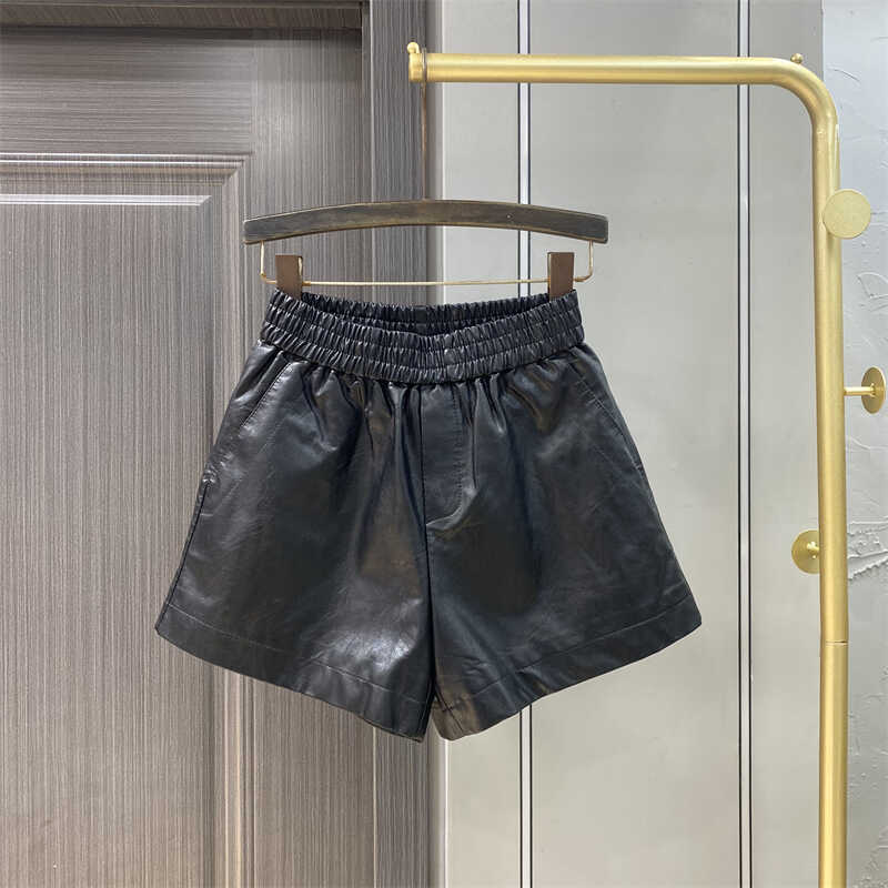 显瘦打底靴裤PU皮短裤女