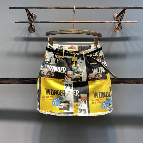 短裙牛仔裙欧美风A型半身裙