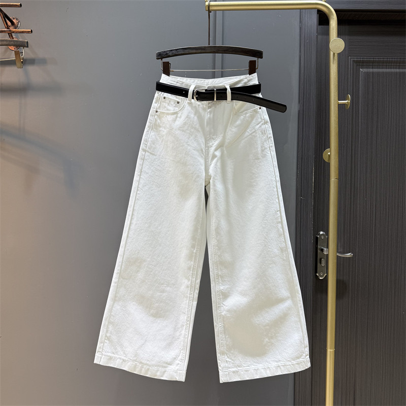 白色阔腿牛仔裤女2026年春季新款宽松百搭直筒裤简约休闲裤垮裤子,女装/女士精品,牛仔裤,淘宝优惠券,粉丝福利购,淘宝优惠卷
