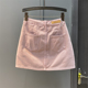 粉色减龄高腰牛仔半身裙女显瘦a字包臀防走光短裙 清仓 特价