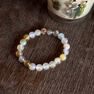 樱落 中式国风天然石孔雀玛瑙气质显白手串手链独特颜色