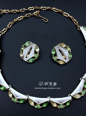 choker美国古着耳夹短项链