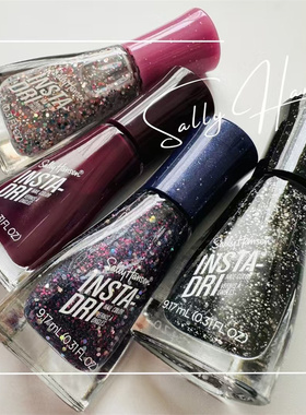 日本sally hansen指甲油383速干快干指甲油高端品牌免烤适合夏天