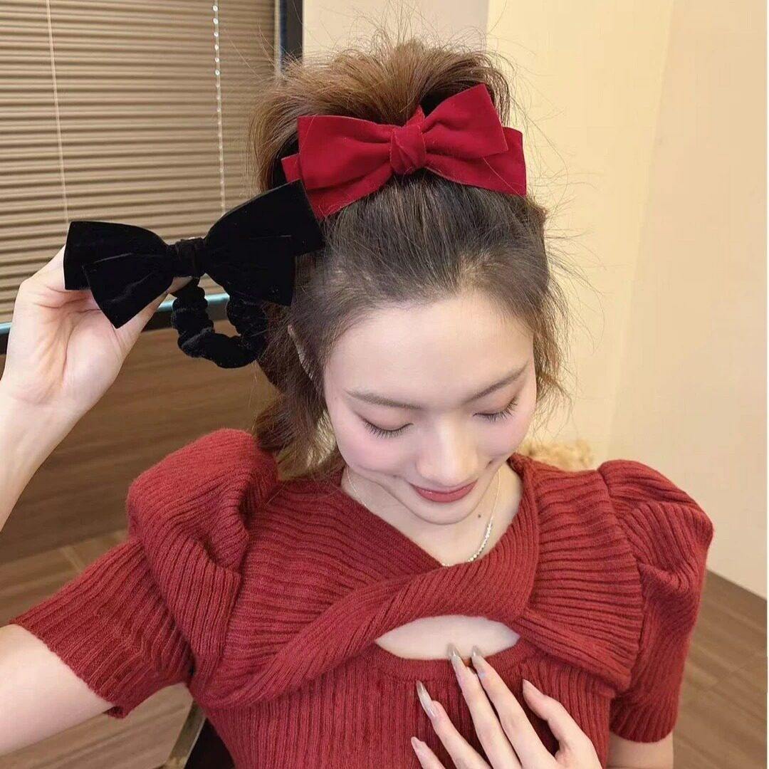 丝绒蝴蝶结发圈女简约头饰发绳高级感后脑勺发饰喜庆洋气韩国头绳,饰品/流行首饰/时尚饰品新,发饰,淘宝优惠券,粉丝福利购,淘宝优惠卷