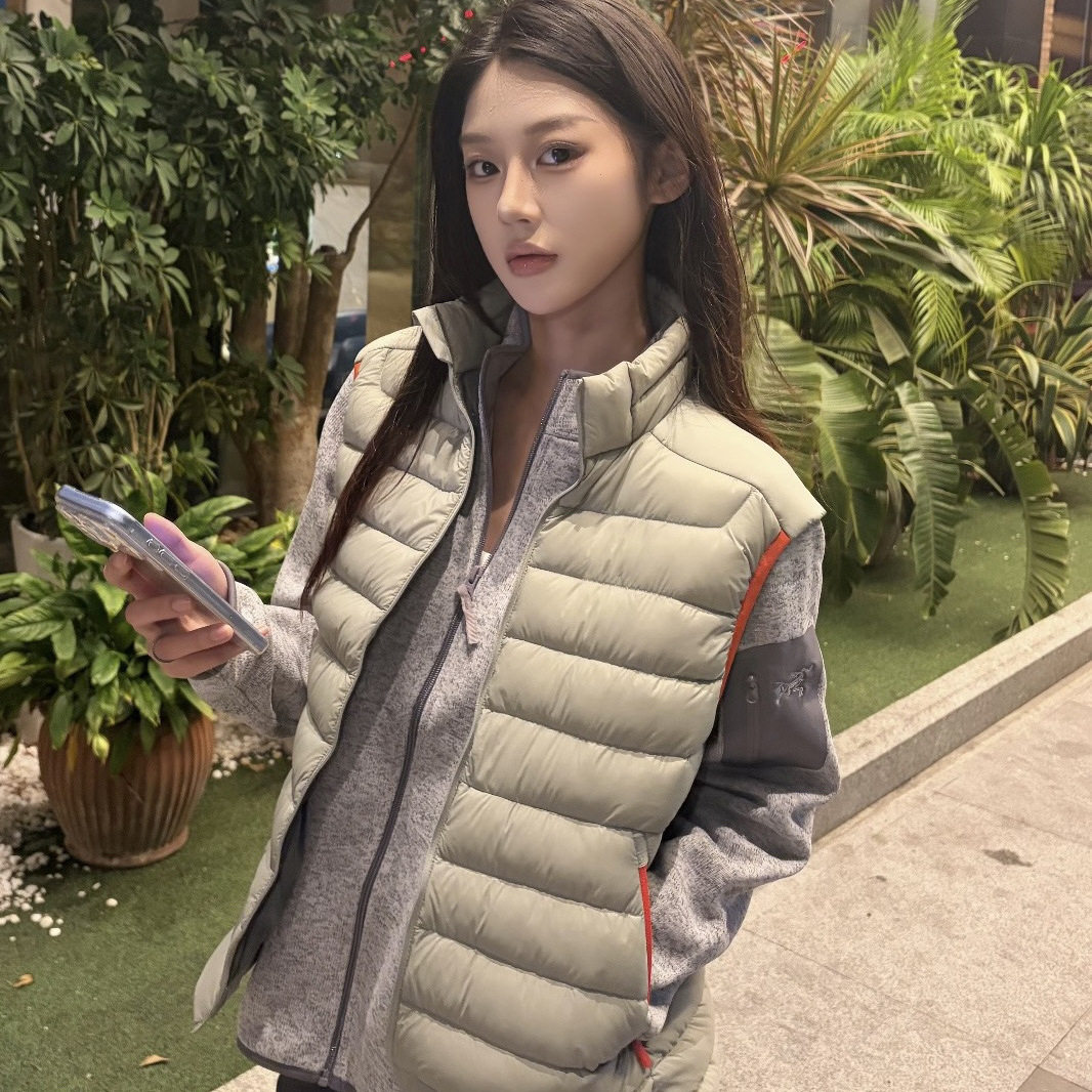 台州鸟家同款排骨羽绒服马甲Cerium90鹅绒轻薄男女款无袖立领外套