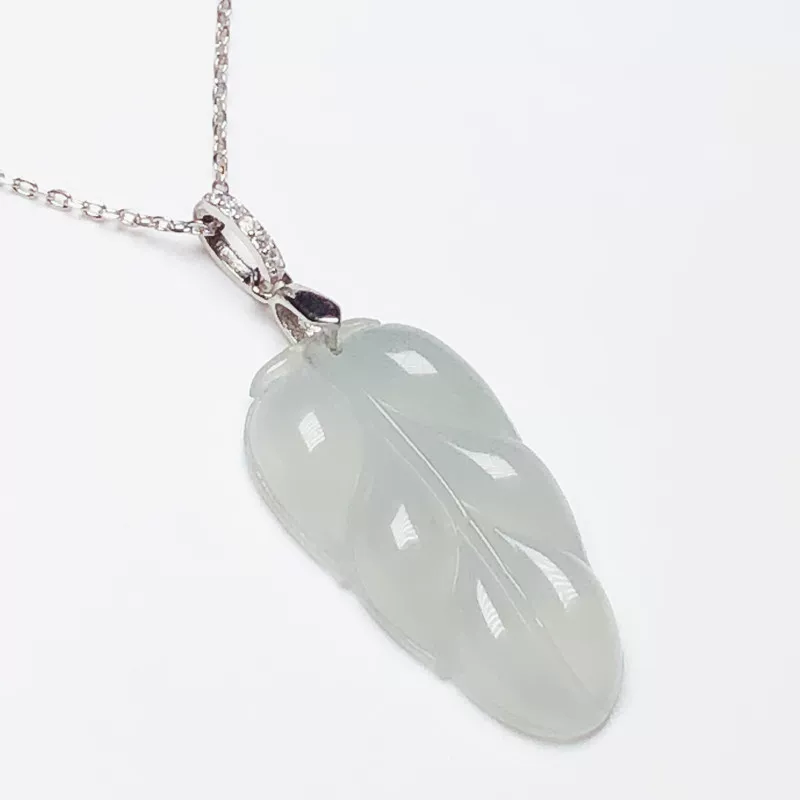 Small pendant, emerald necklace, silver 925 sample, DIY