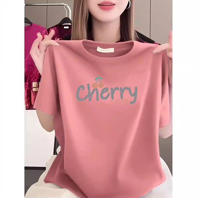 2026青春洋气显瘦女装印花短袖夏