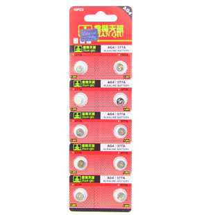 天球 金装AG4十粒装LR626/LR66/377/SR626sw纽扣电池主板手表电池