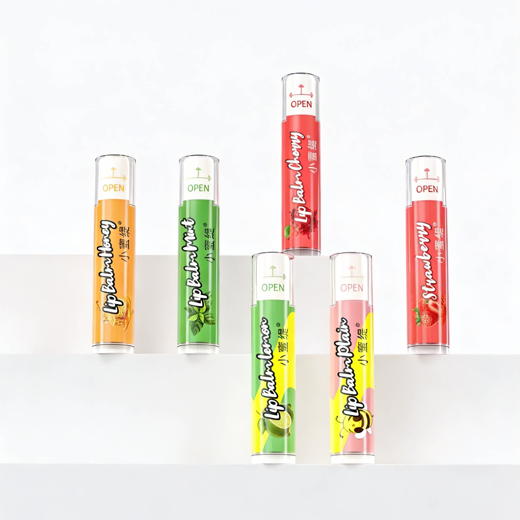 小蜜缇樱桃润唇膏女保湿滋润补水防干裂打底去死皮淡唇纹男女学生