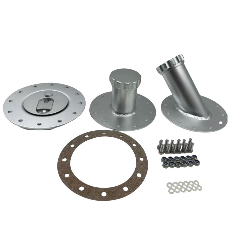 汽车改装防爆油箱盖 铝合金斜口盖 燃料油箱平盖 12螺母盖 高盖