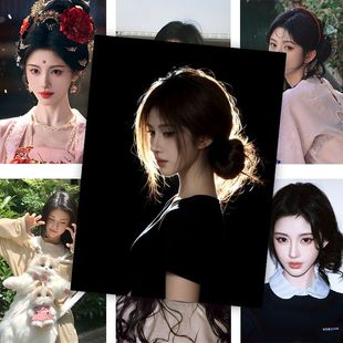 新款 饰画精美壁纸贴墙 60张鞠婧祎墙贴海报蜜橘应援周边房间宿舍装