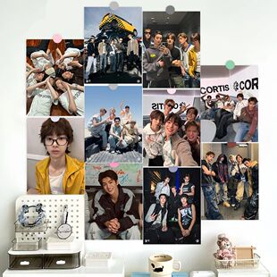 男团CORTIS海报墙纸ins风马丁赵雨凡严成玹周边高清房间装饰墙贴