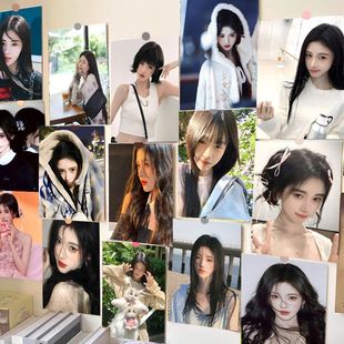 新款 饰自粘 60张鞠婧祎海报蜜橘应援房间宿舍拍照背景墙贴少女心装