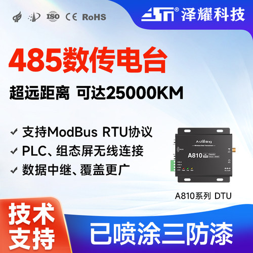 LoRa485无线中继电台DTU模块
