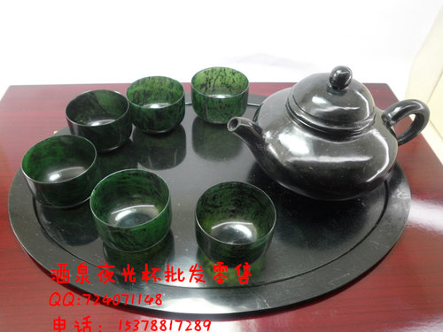 甘肃特产   鸳鸯玉夜光杯   精品茶具