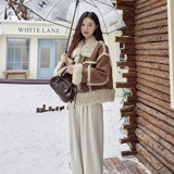 【新款】现货皮毛一体外套297-1924-P205-K298，女装短外套，艾艾淮淮