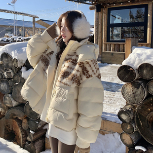 现货 羊羔毛 拼接羽绒服297 P295 90绒 1936 K438 首发新款