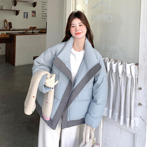 现货 90绒 撞色 立领羽绒服297-1072-P295-K438图片