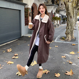 现货羊羔毛派克服长外套297-1028-P195-K288，女装棉衣/棉服，艾艾淮淮