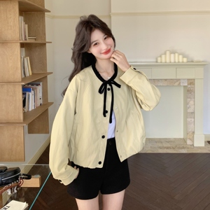 【新款】现货撞色系带外套297-1995-P165-K268，女装短外套，艾艾淮淮
