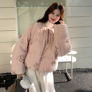 【新款】90绒现货立体花朵羽绒服297-1977-P315-K458