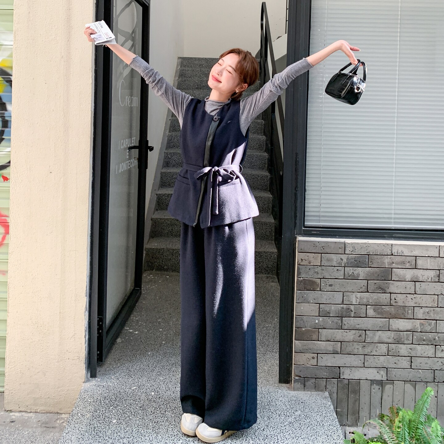【新款】现货马甲+打底+阔腿裤三件套297-1770-P185-K268,女装套装/套裙,艾艾淮淮