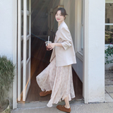 【新款】现货西装+半身裙套装297-1985-P195-K318，女装短外套，艾艾淮淮