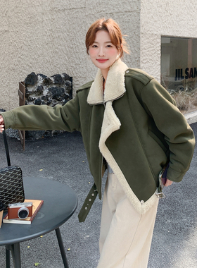 【首发新款】现货羊羔毛皮毛一体外套297-1892-P205-K298