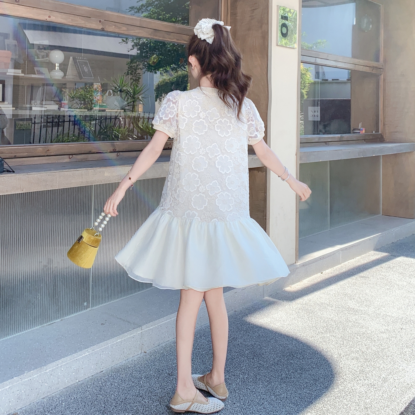 【新款】现货蕾丝拼接连衣裙297-1555-P135-K198，女装连衣裙，艾艾淮淮