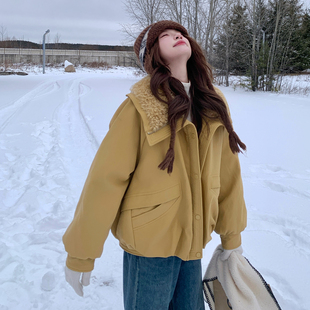 现货 90绒 羊羔毛拼接领子羽绒服297 1922 K408 P275 首发新款
