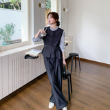 现货阔腿裤马甲套装+衬衫三件套297-1179-P185-K258，商品下架区，艾艾淮淮