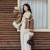 【新款】现货皮毛一体外套297-1924-P205-K298，女装短外套，艾艾淮淮