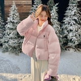 【新款】现货针织小个子洋气90绒保暖外套297-1949-P275-K408，女装短外套，艾艾淮淮