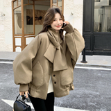 【新款】90绒现货围脖韩系羽绒服外套297-1951-P265-K398，女装短外套，艾艾淮淮