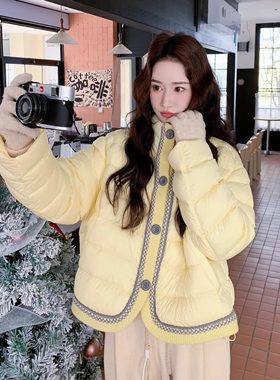 【首发新款】90绒现货拼接羽绒服297-1916-P285-K418