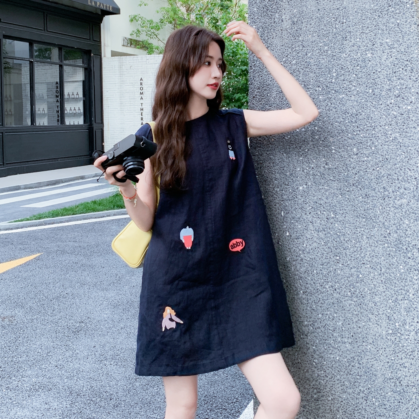【新款】现货减龄刺绣背心裙两面穿297-1523-P135-K198，女装连衣裙，艾艾淮淮